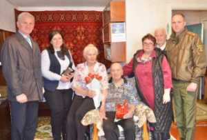 У Лепелі сёння ветэраны Вялікай Айчыннай вайны прымалі гасцей