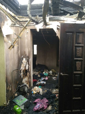 Пожар дома в Лепельском районе