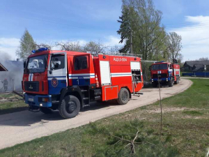 О пожаре хозяйственной постройки в Лепельском р-не