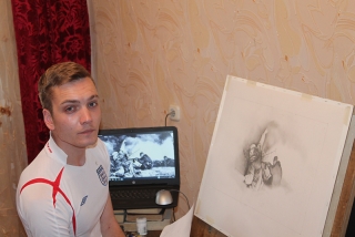 Проект «Жить, чтобы помнить» лепельского художника Алексея Лещёва пополнится новой картиной