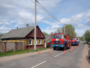 О пожаре дома в г. Лепеле