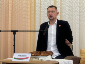 Сустрэча чалавека дзіўнага лёсу Аляксея Талая прайшла сёння з педагогамі і навучэнцамі гімназіі нашага горада