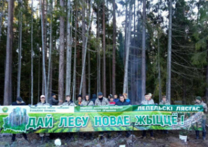 Навучэнцы Лепельскага дзяржаўнага аграрна-тэхнічнага каледжа прынялі актыўны ўдзел у рэспубліканскай добраахвотнай акцыі "Дай лесу новае жыццё!"