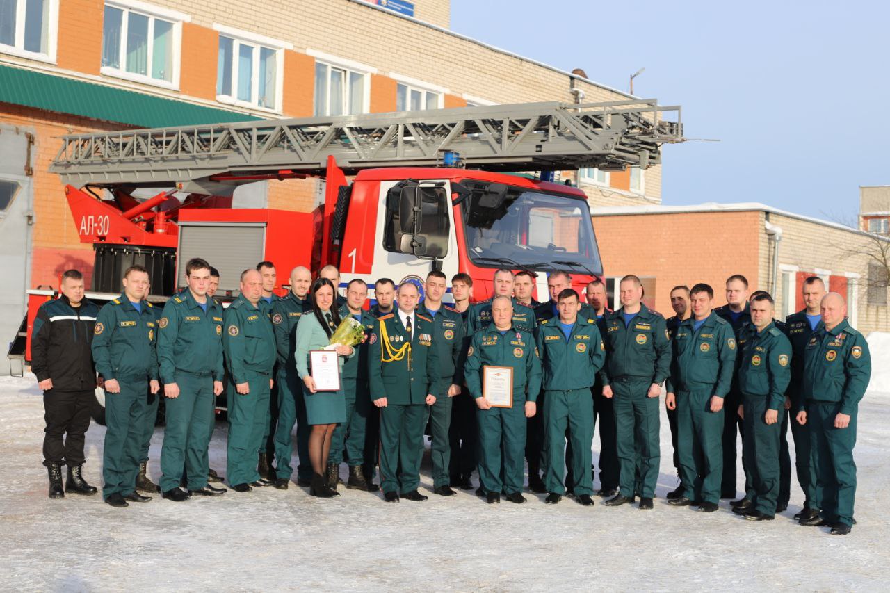 Мужество и верность долгу: в Лепельском РОЧС прошло торжественное награждение к профессиональному празднику