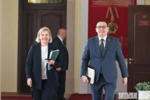 Сустрэча намесніка кіраўніка Адміністрацыі Прэзідэнта Рэспублікі Беларусь Уладзіміра Пярцова з ідэалагічным актывам паўночнага рэгіёна праходзіць у аблвыканкаме