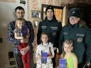 В Лепельском районе проводилась широкомасштабная профилактическая работа с участием курсантов МЧС