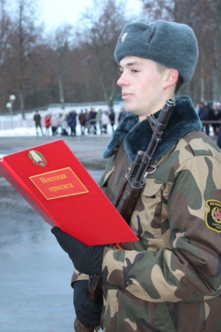 Молодые воины Лепельщины поклялись на верность Родине
