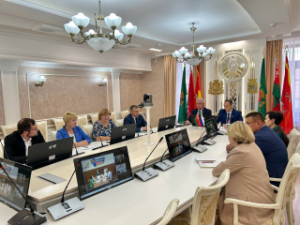 Сустрэча ў рэжыме відэа-канферэнц-сувязі па пытанні заключэння пагаднення аб устанаўленні сацыяльна-эканамічных сувязяў