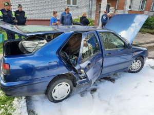 О пожаре легкового автомобиля