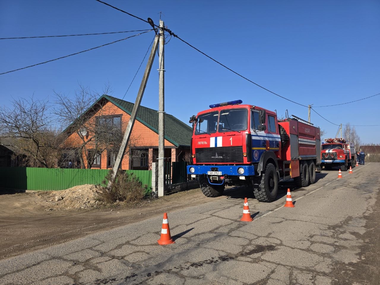 Загорание бани в Лепельском районе